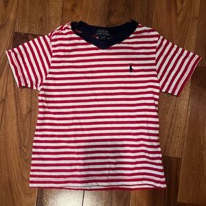 Polo by Ralph Lauren Red Striped Shirt